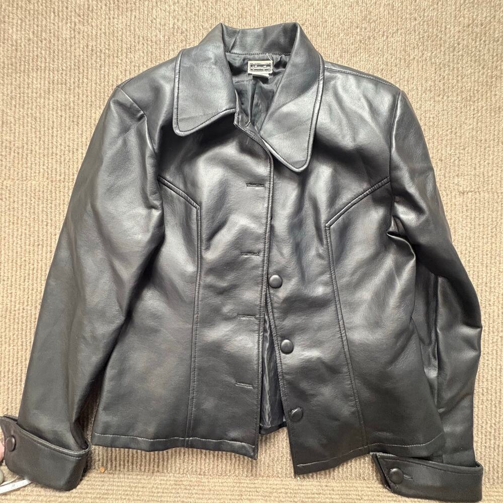 Vintage 90’s Xhiliration Pleather Jacket Women’s Size Medium